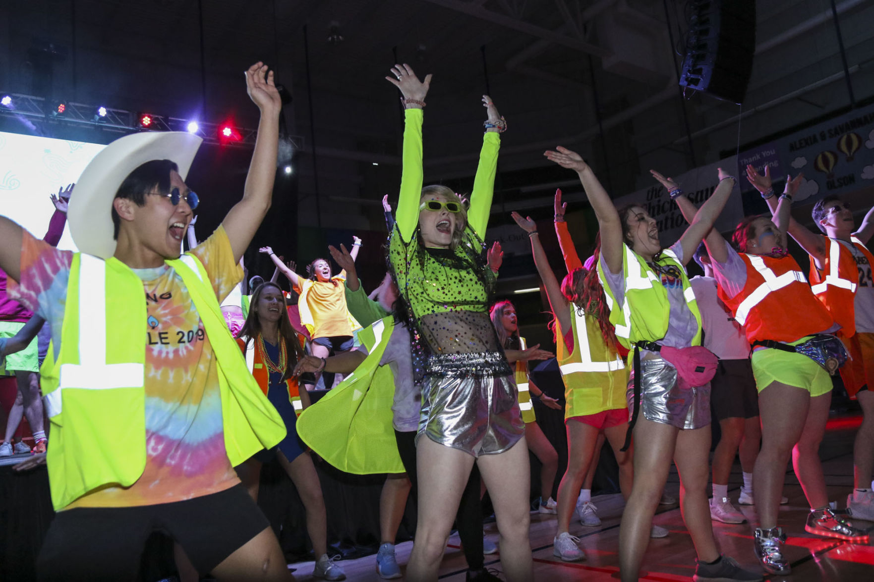 Students dance